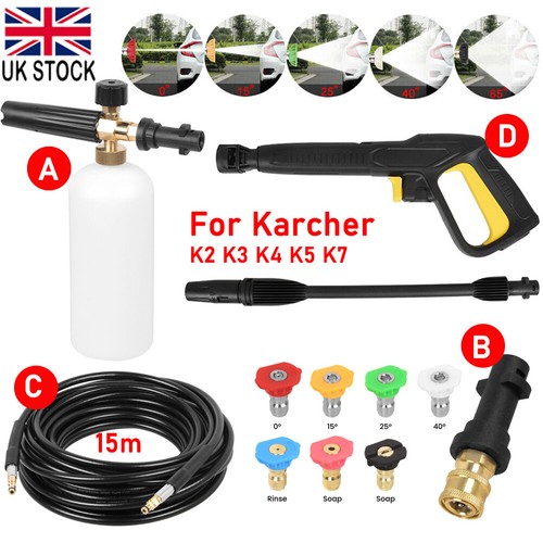High pressure washer gun hose - high,
